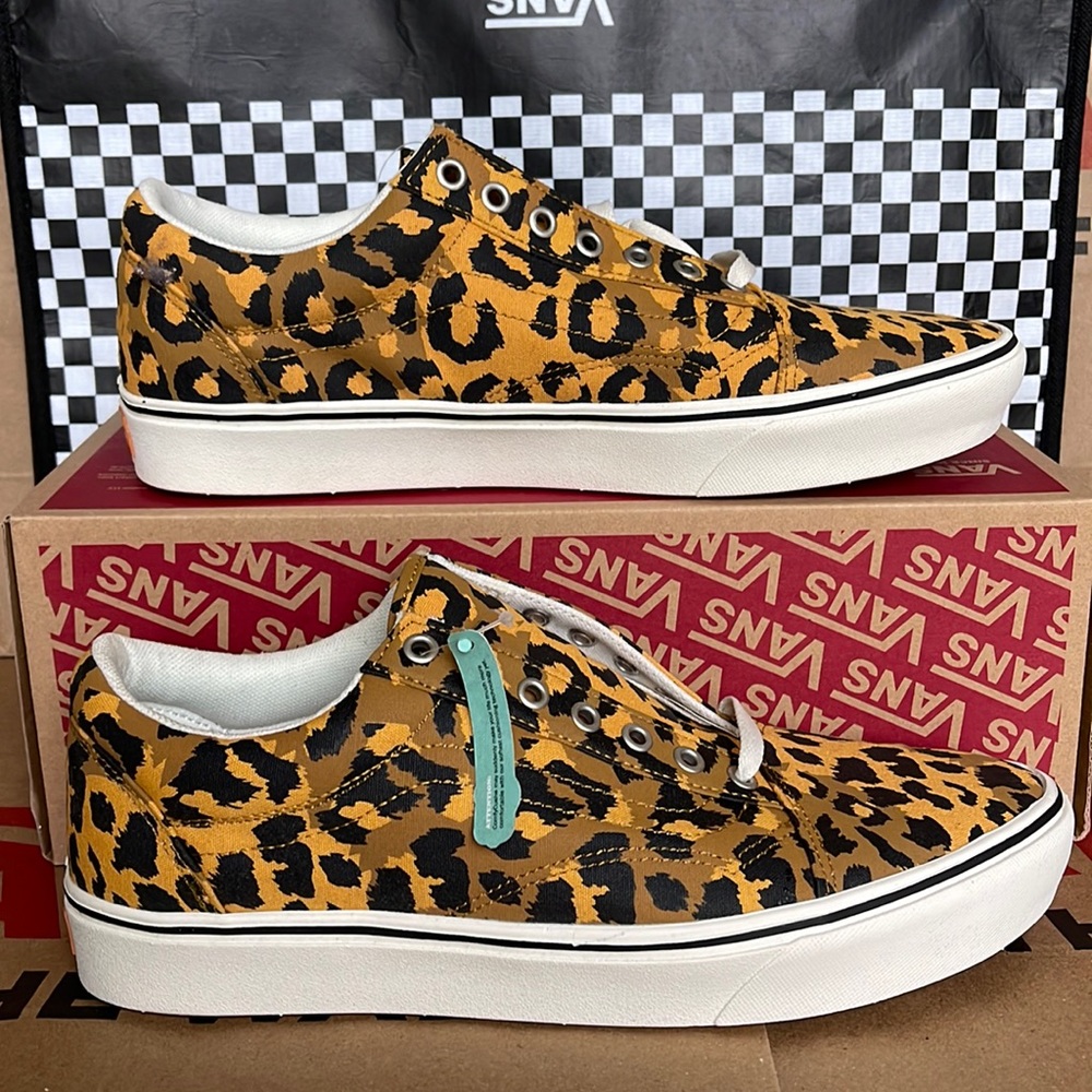 Vans Comfycush Old Skool Leopard Golden Brown /Golden Glow Men’s sneakers